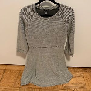 Womens 3/4 Sleeve Aqua Dress - Medium